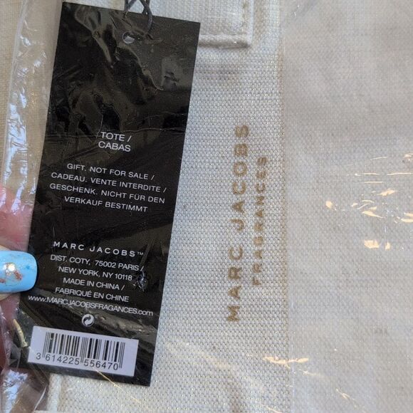 NWT Marc Jacobs Fragrances Limited Edition Cream Tote Bag Gold Daisy - Picture 3 of 8